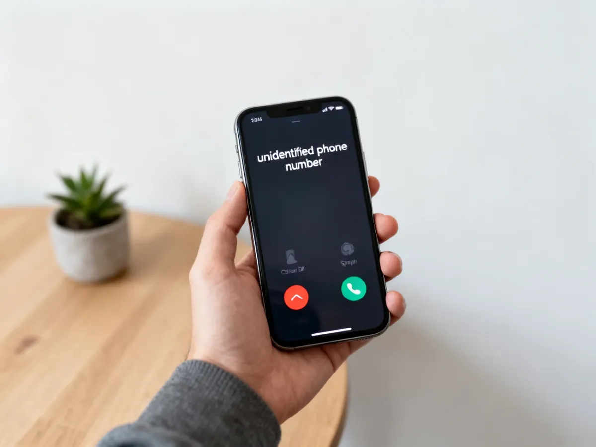Smartfon wyświetlający sam numer po wyłączeniu identyfikacji rozmówcy