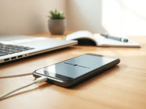 Tablet z ikoną tarczy na ekranie, symbolizujący bezpieczne korzystanie z technologii dzięki kontroli rodzicielskiej.