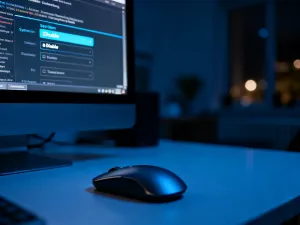 Smartfon leżący na stoliku przed telewizorem, na którego ekranie widoczna jest ikona bezprzewodowego przesyłania obrazu.