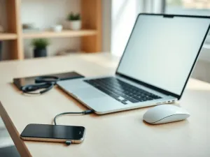 Jasny ekran smartfona świecący w ciemnym pomieszczeniu, obrazujący intensywne zużycie energii przez wyświetlacz.