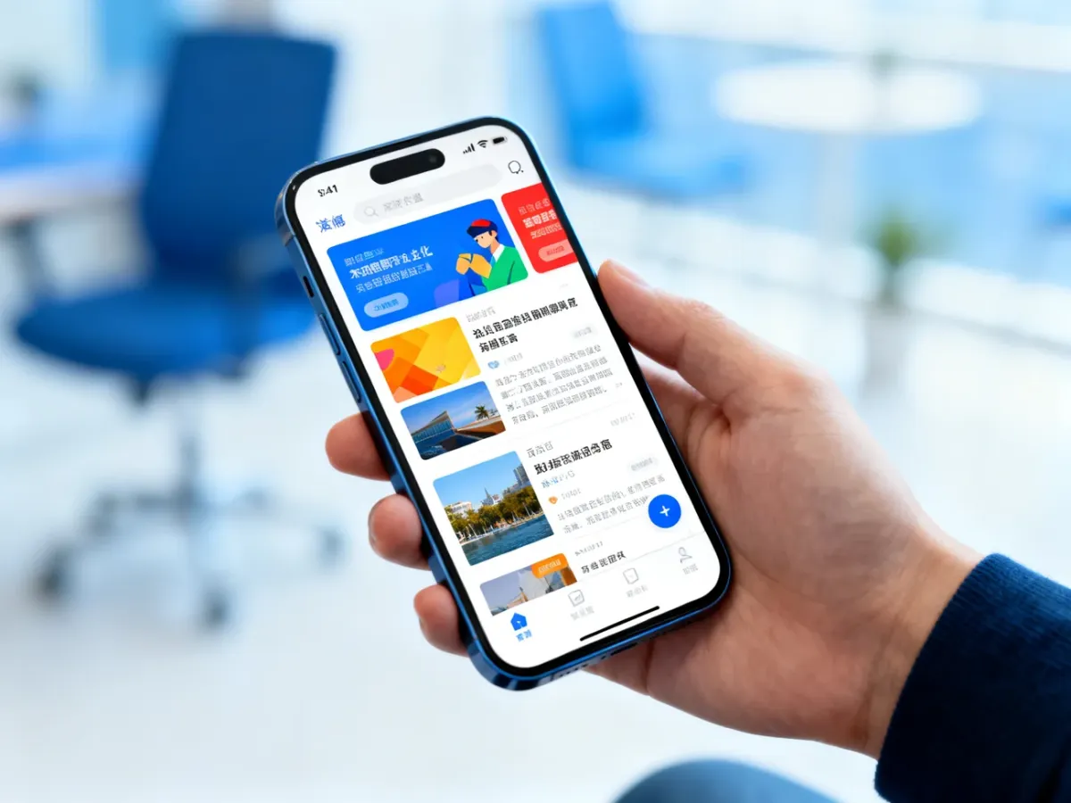 Smartfon z personalizowanym kanałem artykułów Google Discover