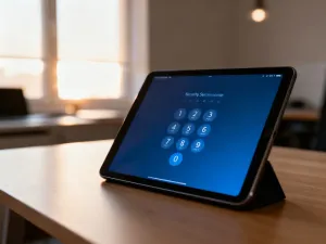 Nowoczesny smartfon z cyfrowym interfejsem renderowania stron internetowych w tle serwerowni.