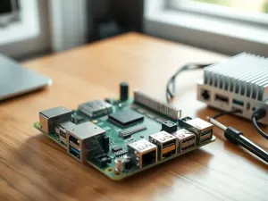 Ikona powiadomienia wyświetlona na ekranie laptopa w przytulnym biurze, symbolizująca włączone alerty w przeglądarce.