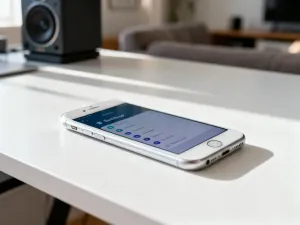 Ekran smartfona z przychodzącym połączeniem, na którym zamiast nazwy firmy wyświetla się sam numer telefonu.